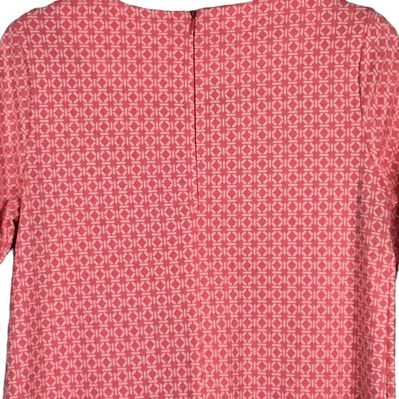 Tyler Boe Cindy Dress Retro 70s Pink White Flamingo Circle Geometric Mini sz S - Picture 5 of 9